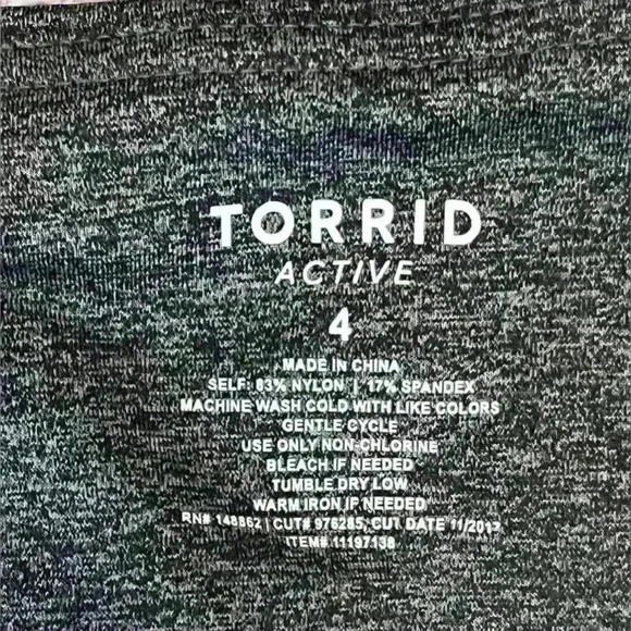 Torrid Active Leggings Athletic Running Compression Work Out Green Womens 4 4X - Picture 4 of 5